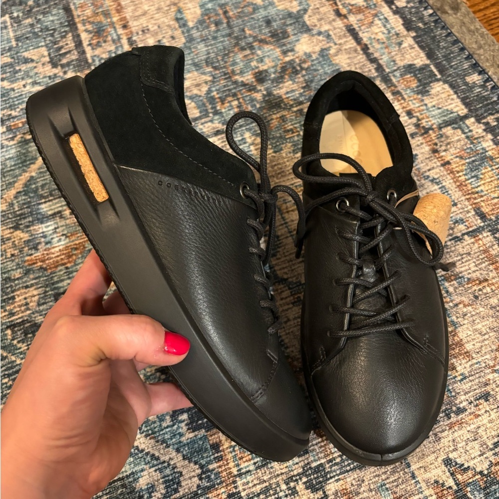 Ecco | Women's Corksphere 1 Tie Sneaker Black Sz‎ 36/5